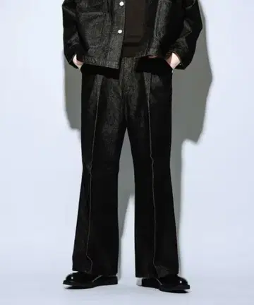 새상품급 별주 Wrangler 런처 와이드 데님 M 사이즈