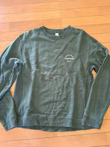mont-bell 크루넥 트레이닝복 올리브 그린