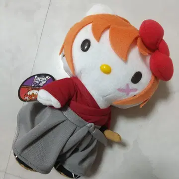 새상품 바람의 검심 헬로키티 히무라 켄신 봉제 인형