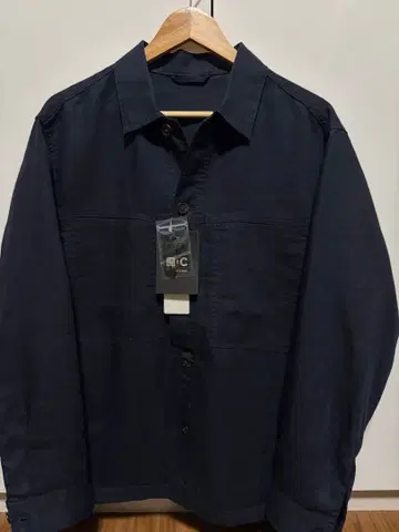 [ 새상품 미사용 ] 유니클로C 프리미엄 린넨 셔츠 자켓 네이비 XL