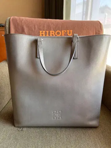 HIROFU 실버 토트백