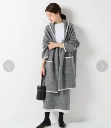 IENA 헤링본 자카드 니트 셋업