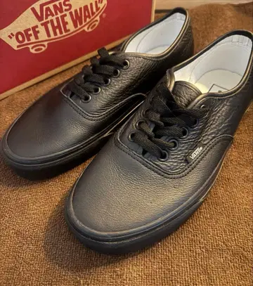 반스 오센틱 vans authentic 가죽 천연 가죽 25 블랙