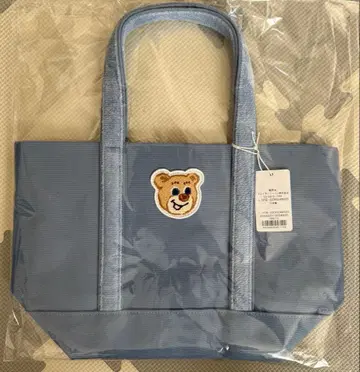 페이러 올드 테디 토트백 라이트 블루 L 사이즈