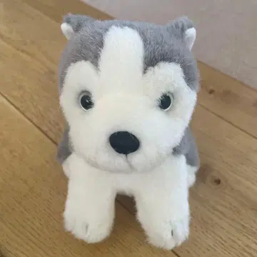 쇼와 레트로 NAKAJIMA 나카지마 강아지 개 허스키 봉제 인형 일본제