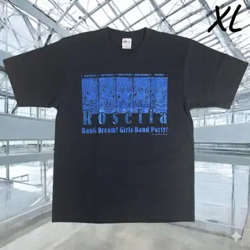 뱅드림! Roselia T셔츠 멤버 집합 블루 메탈릭