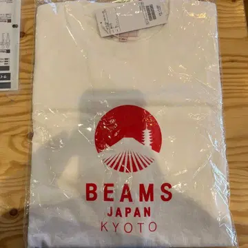 BEAMS 교토 T셔츠 XL 화이트