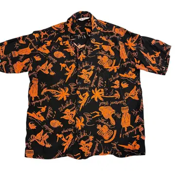 Pearl Dive 펄 다이버 알로하 하와이안 셔츠 올 패턴 사이즈 L