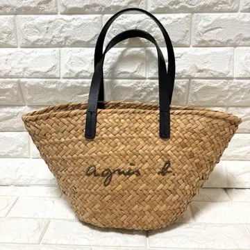 새상품급 [ agnes b. 에네스베 ] 바스켓백 로고 자수 복조리 포함