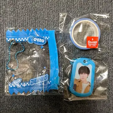 JO1 코노 준키 캔뱃지 홀더 도그택/마이크 마스킹 테이프