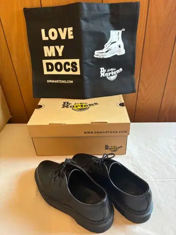 닥터 마틴 1461 모노 블랙 US 5