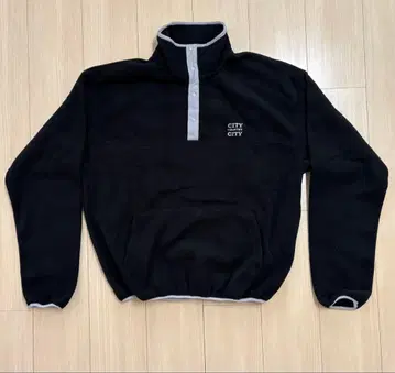 City Country City 플리스 자켓 M 사이즈 블랙 남성용