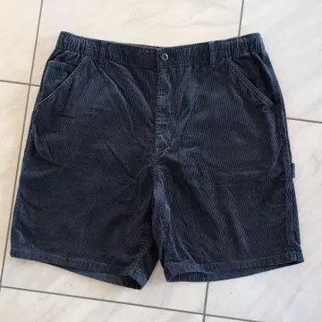 1 네이비 코듀로이 숏팬츠 XL 유니클로 네이비 하프 반바지 스케이트보드