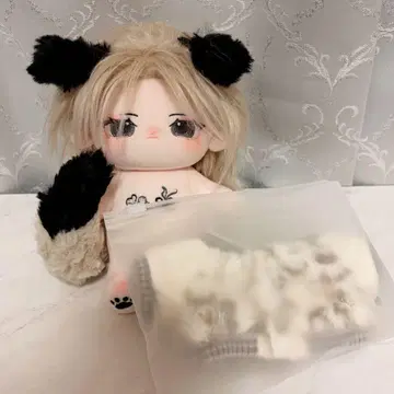 무속성 옷 갈아입기 봉제 인형 20cm 의류 포함