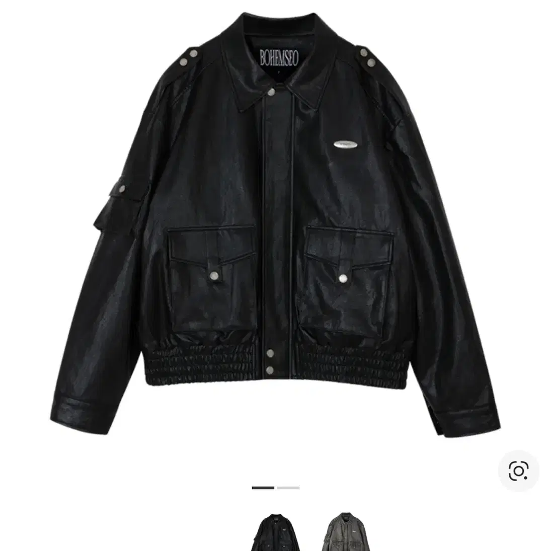 Bohemian Seoul Bohemseo Oversized Leather Jacket #플노팔,#뉴얼린
