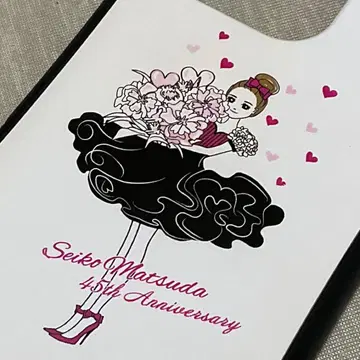 마츠다 세이코 iPhone 16Pro 그립 케이스 WHITE