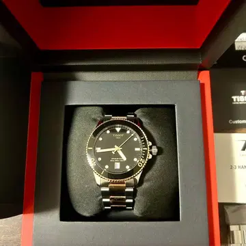 [ 새상품급 ] TISSOT 손목시계 블랙/골드