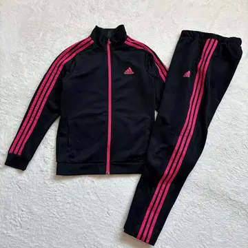 adidas 아디다스 저지 상하의 세트 셋업 핑크 블랙 S