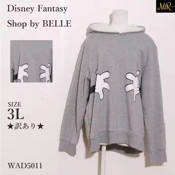 Disney 상의 후드티 긴팔 미키 포켓 부착 빅 사이즈