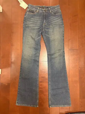 플레어 데님 로우라이즈 빈티지