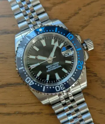 nh35 사이클롭스 렌즈 블루 베젤 인서트