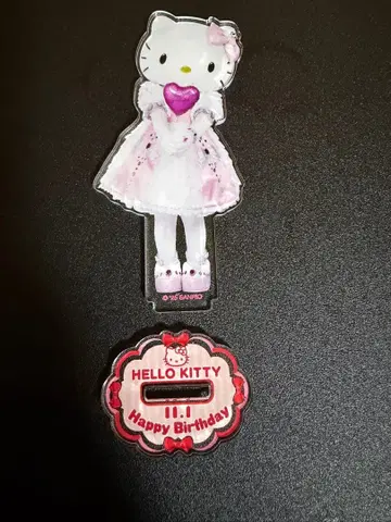 산리오 키티 생일 아크릴 스탠드