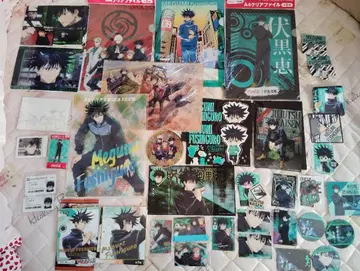 주술회전 후시구로 메구미 클리어 파일 엽서 종이류 묶음 판매