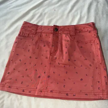 러셀노 골프 패턴 오렌지 스커트