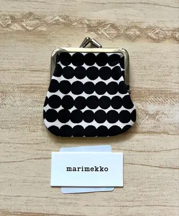 미사용 새상품 마리메꼬 marimekko 가마구치 코인 케이스 동전 지갑