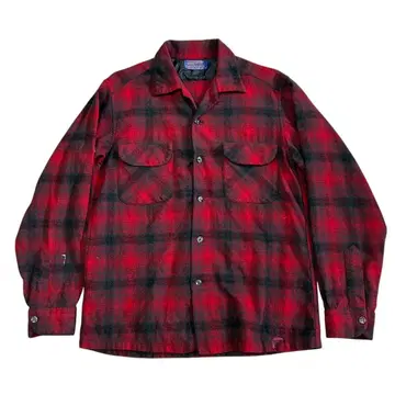 빈티지 50s 펜들턴 섀도우 체크 옴브레 보드 셔츠