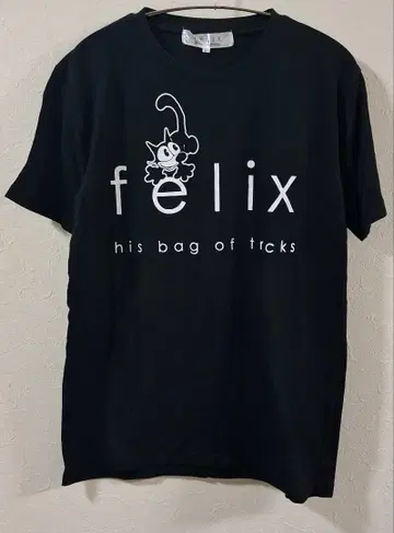 펠릭스 더 캣 티셔츠 L 사이즈 블랙