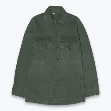 60s 미군 OG-107 유틸리티 셔츠 3rd 초기형 코튼 새틴