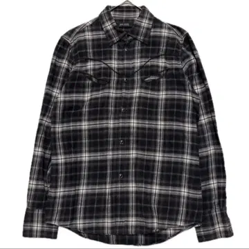 루드 갤러리 새상품급 옴브레 체크 웨스턴 셔츠 플란넬 3 긴팔