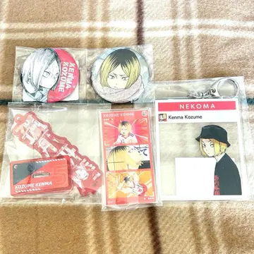 하이큐 팬파크 네임보드 캔뱃지 아크릴 키링 코즈메 켄마