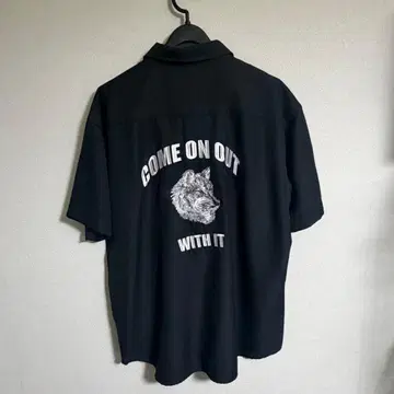 블랙 반팔 셔츠 L 사이즈 블랙