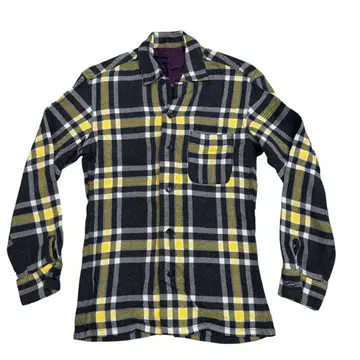 빈티지 50s 60s 개버딘 울 오픈 카라 셔츠 오픈 카라