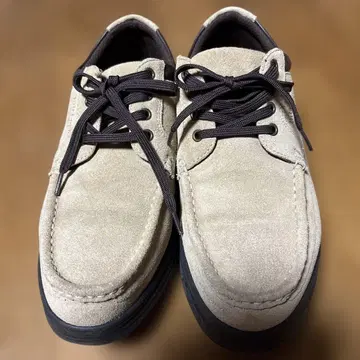 HiteLuck 260 베이지 스웨이드 데크 슈즈