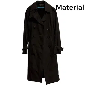 세일 중 MATERIAL 마테리알 밀라노 블랙 트렌치코트 여성용