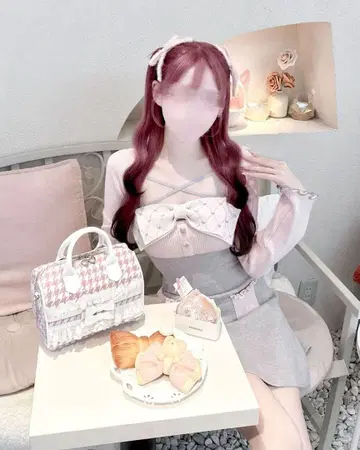 허니뮤우 Big 리본 앙상블 원피스 HONEYMEW 프리