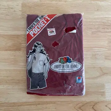 80s 데드스탁 프룻 오브 더 룸 포켓t 보르도 M