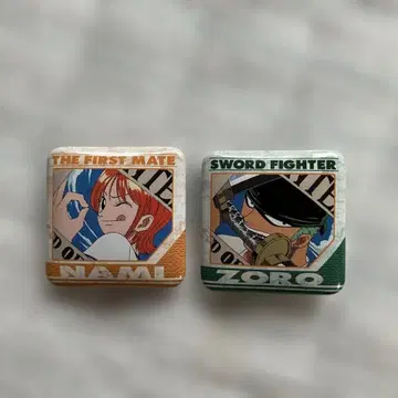 당시물 BANDAI 조로 나미 캔뱃지