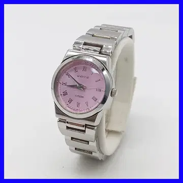 990 CITIZEN wicca 여성용 손목시계 쿼츠 연보라 다이얼