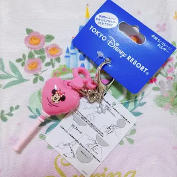 디즈니 손잡이 벌룬 홀더 키체인 미니