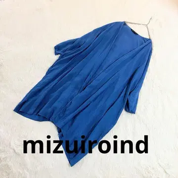 미즈이로 인드 린넨 100% 가디건 겉옷