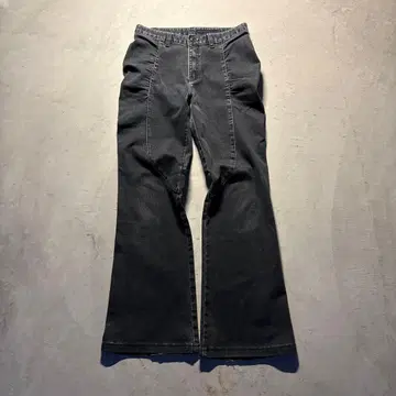 00s archive y2k 블랙 데님 팬츠 플레어 부츠컷