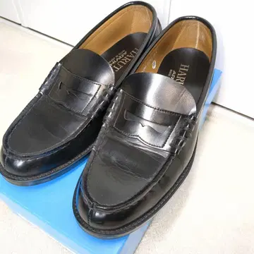 새상품급 HARUTA 로퍼 블랙 합성 피혁 26.5cm