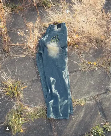 ANTIMID 더블니 데님 블루 [초기형] Tig님 착용