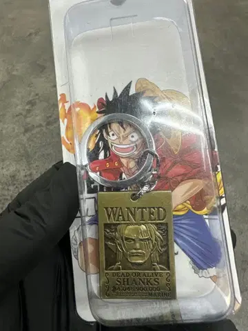 샹크스 Wanted 포스터 키링