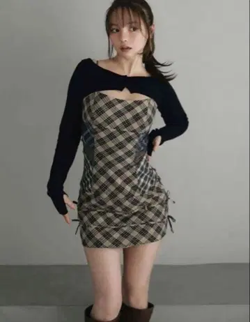 andmary Aine 세트 미니 드레스