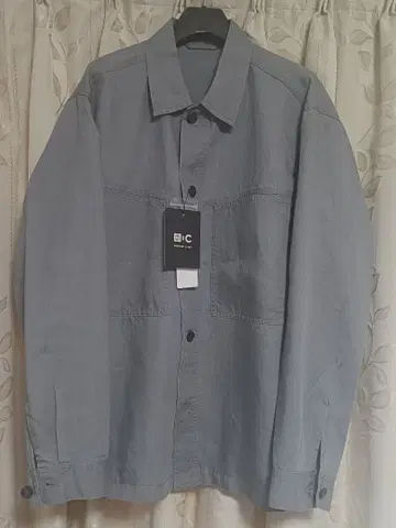 [최저가 새상품] UNIQLO:C 프리미엄 린넨 셔츠 자켓 그레이 XL